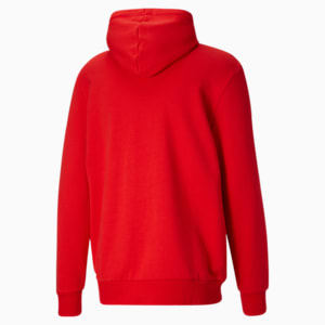 Men's Classics Logo Hoodie, High Risk Red-Puma White
