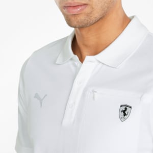 Scuderia Ferrari Style Men's Polo Shirt, Puma White, extralarge-IND