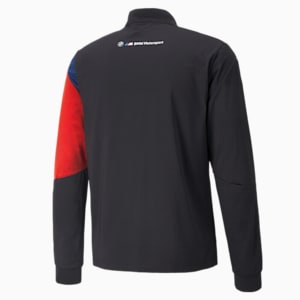 BMW M Motorsport Slim Fit Men's Track Jacket, Puma Black-M color, extralarge-IND