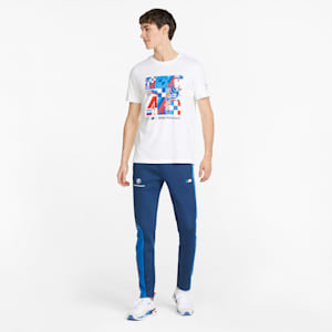 BMW M Motorsport Slim Fit Men's Sweatpants, Estate Blue-M color, extralarge-IND