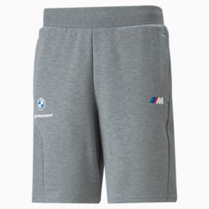BMW M Motorsport Men's Sweat Shorts, Medium Gray Heather, extralarge