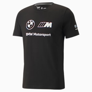 BMW M Motorsport Logo Men's Tee, Cotton Black