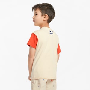 Camiseta PUMA x TINYCOTTONS de colores combinados para niño pequeño, Anise Flower