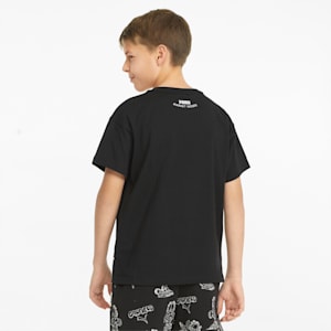 Camiseta estampada PUMA x GARFIELD para niños, Puma Black