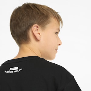 Camiseta estampada PUMA x GARFIELD para niños, Puma Black
