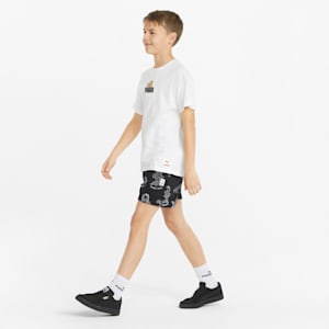 PUMA x GARFIELD Kids' Printed Shorts, Puma Black-AOP
