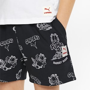 PUMA x GARFIELD Kids' Printed Shorts, Puma Black-AOP