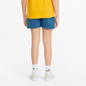 PUMA x GARFIELD Kids' Printed Shorts, Vallarta Blue-AOP
