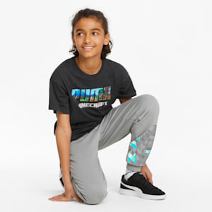 T-shirt décontracté PUMA x MINECRAFT, enfants, Puma Black