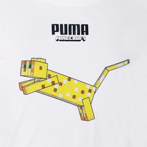 キッズ ボーイズ PUMA x MINECRAFT グラフィック 半袖 Tシャツ 104-152cm, Puma White