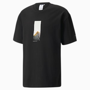 Chrome Roads Graphic Men's T-shirt, Puma Black