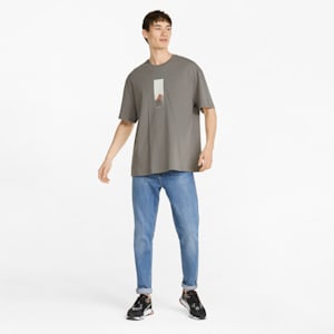 Chrome Roads Graphic Men's T-shirt, Steel Gray