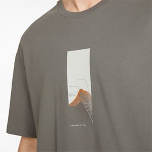 Chrome Roads Graphic Men's T-shirt, Steel Gray