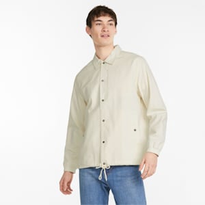 MMQ Seersucker Shirt Jacket, Pristine