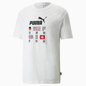 Camiseta estampada The NeverWorn para hombre, Puma White