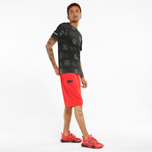 Mercedes F1 Statement Men's Regular Fit Shorts, Hibiscus, extralarge-IND