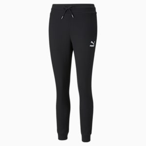 ウィメンズ CLASSICS リブド スリム パンツ, Puma Black