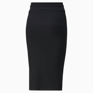 Classics Ribbed Midi Women's Skirt, Puma Black