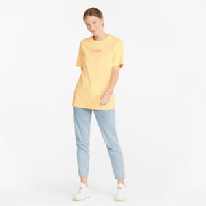 Downtown Relaxed Graphic Women's  T-shirt, Anise Flower