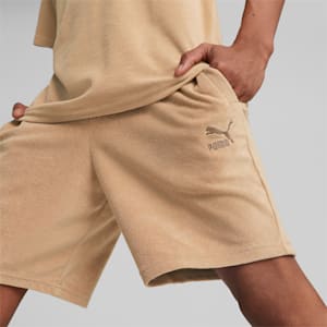 Shorts de toalla clásicos para hombre, Dusty Tan