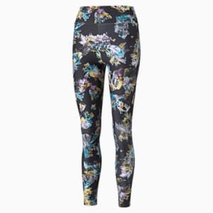 Crystal Galaxy Printed High Women's Leggings, Puma Black