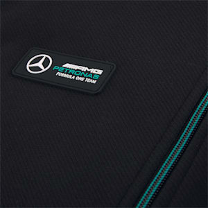 Mercedes F1 Hooded Men's Sweat Jacket, Puma Black