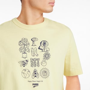 メンズ ダウンタウン DOWNTOWN グラフィック 半袖 Tシャツ, Anise Flower