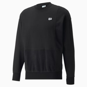 メンズ ダウンタウン DOWNTOWN クルーネック スウェット TR, Puma Black