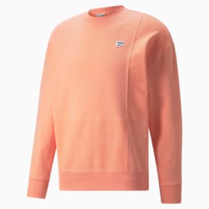 メンズ ダウンタウン DOWNTOWN クルーネック スウェット TR, Peach Pink
