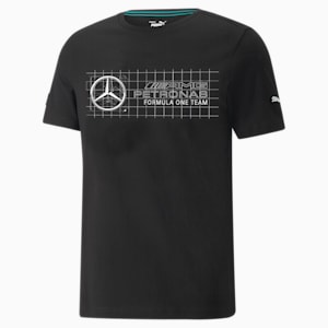 Mercedes F1 Logo Men's Tee, Puma Black