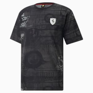 Scuderia Ferrari Race Printed Men's T-shirt, Puma Black