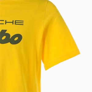 メンズ ポルシェレガシー ロゴ 半袖 Tシャツ, Lemon Chrome