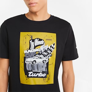 Camiseta estampada Porsche Legacy para hombre, Puma Black