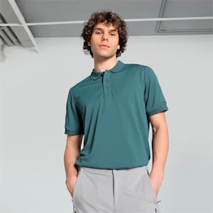 Porsche Design Men's Regular Fit Polo T-shirt, Gray Skies, extralarge-IND