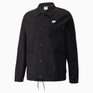 メンズ ダウンタウン DOWNTOWN コーチジャケット, Puma Black