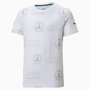 Camiseta estampada con logo Mercedes F1 JR, Puma White