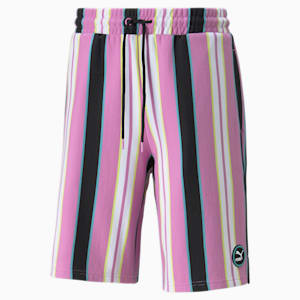 Shorts con estampado a rayas para hombre SWxP Printed, Puma White