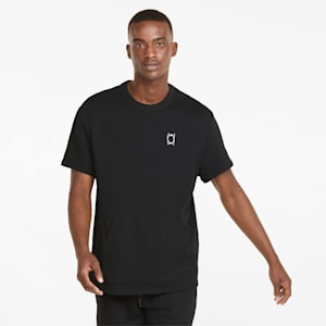 Pivot Cut-Off Men's Basketball Tee, Puma Black
