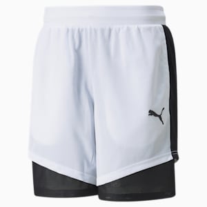 Pick and Roll Men's Basketball Shorts, Puma White-Puma Black