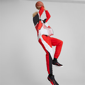 Veste de basketball Clyde Homme, Puma Black-High Risk Red