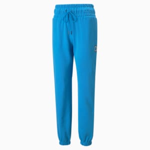 Pantalones deportivos de básquetbol Pivot para mujer, Bleu Azur