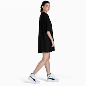 Classics Women's Relaxed Fit T-Shirt Dress, Puma Black, extralarge-IND