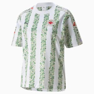Camiseta de fútbol PUMA x LIBERTY para mujer, Puma White-AOP
