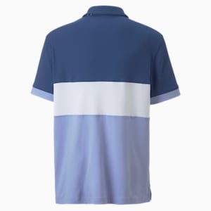 CLOUDSPUN Highway Youth Golf Polo Shirt, Blazing Blue-Lavendar Pop