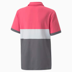 CLOUDSPUN Highway Youth Golf Polo Shirt, Sunset Pink-QUIET SHADE