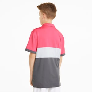 CLOUDSPUN Highway Youth Golf Polo Shirt, Sunset Pink-QUIET SHADE