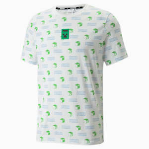 T-shirt imprimé PUMA x MINECRAFT, hommes, Blanc Puma