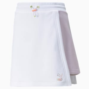 Falda MIS para mujer, Puma White