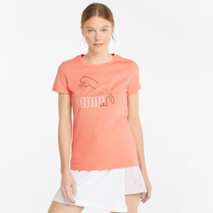 MIS Graphic Women's  T-Shirt, Peach Pink