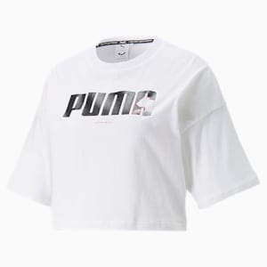 Camiseta estampada PUMA x BATMAN para mujer, Puma White